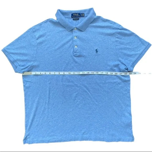 Light Blue Polo Ralph Lauren Polo Shirt (XL) - Picture 10 of 11